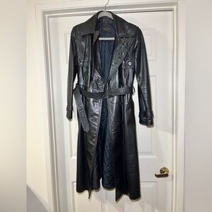 GENUINE LEATHER TRENCH COAT 🧥